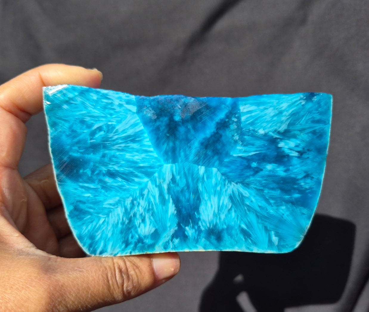 Starburst Stone - Teal Blue Rough - 674g