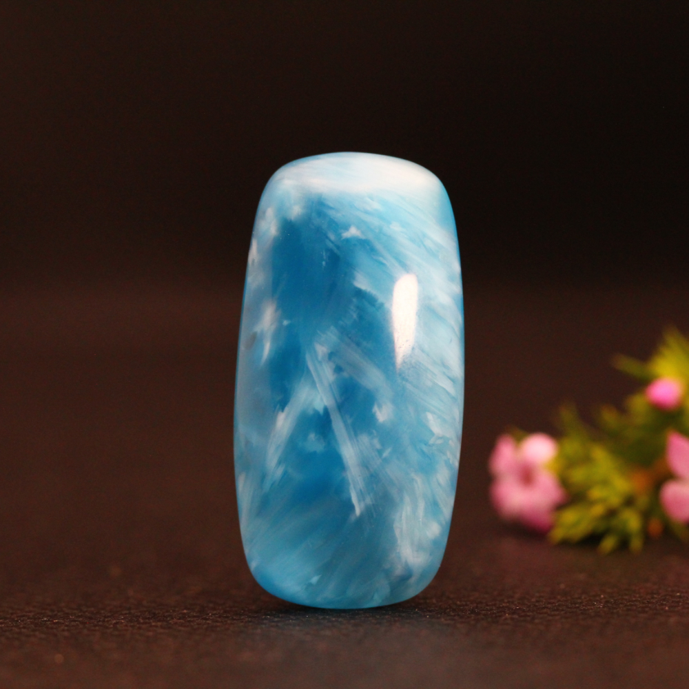 Starburst Stone Sky Blue Cabochon