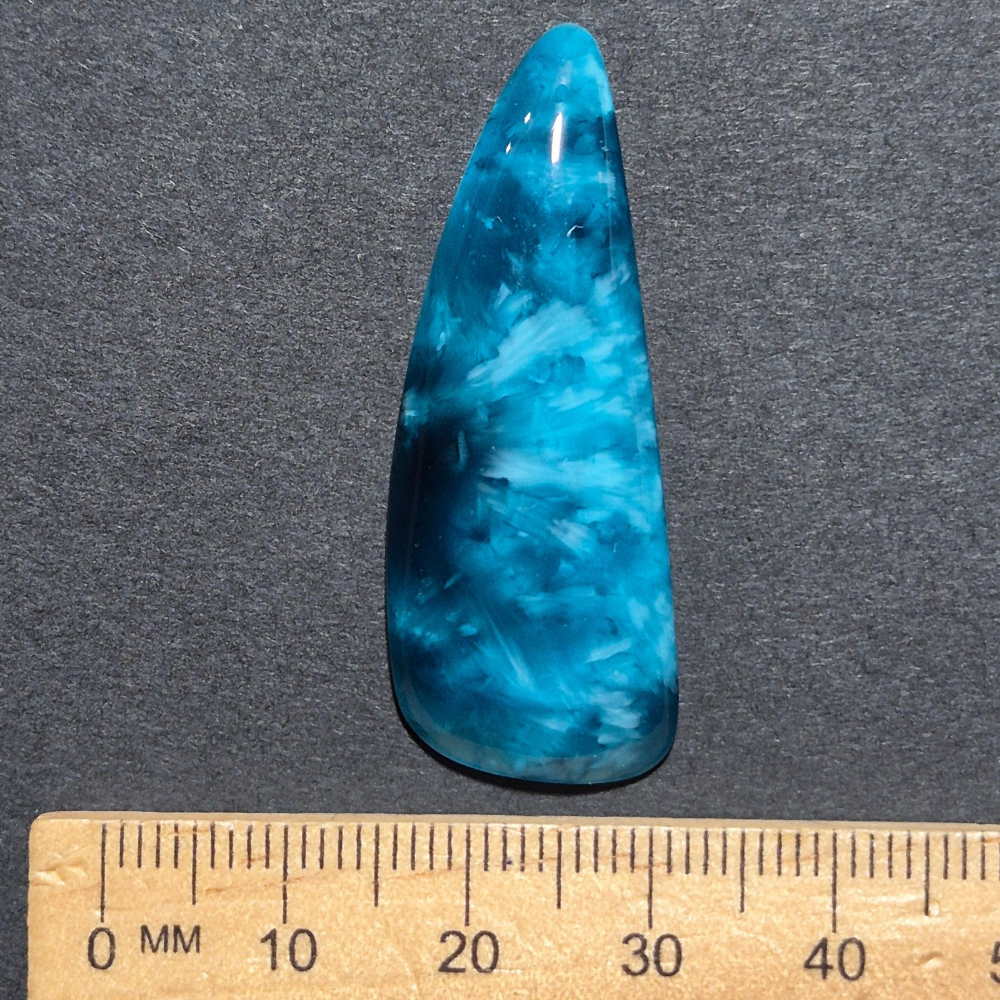 Starburst Stone Teal Blue Free-form Cabochon