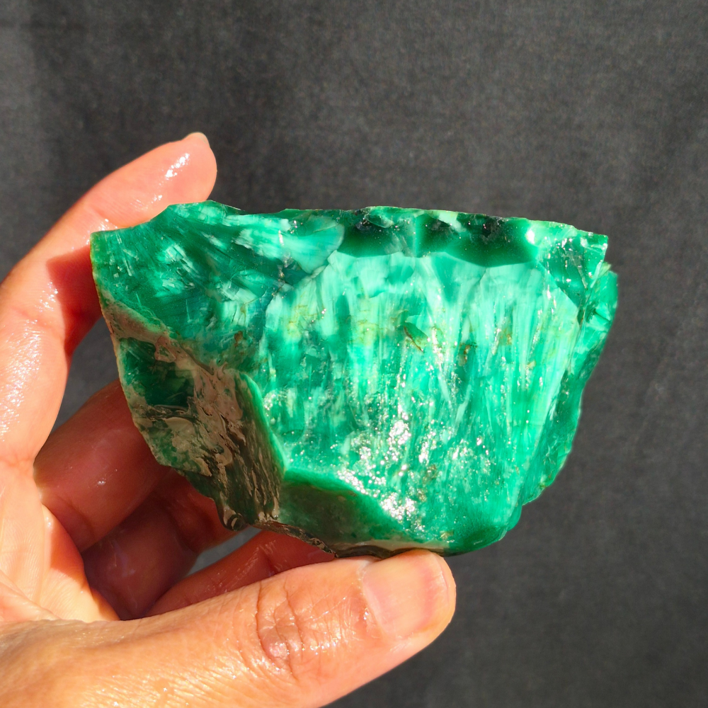 Starburst Stone - Green Rough - 368g