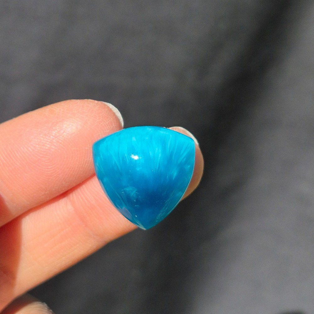Starburst Stone Sky Blue Trillion Cabochon