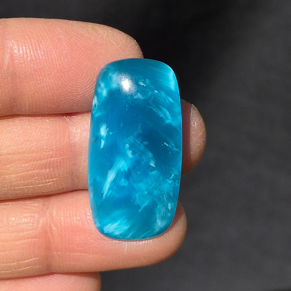 Starburst Stone Sky Blue Cabochon