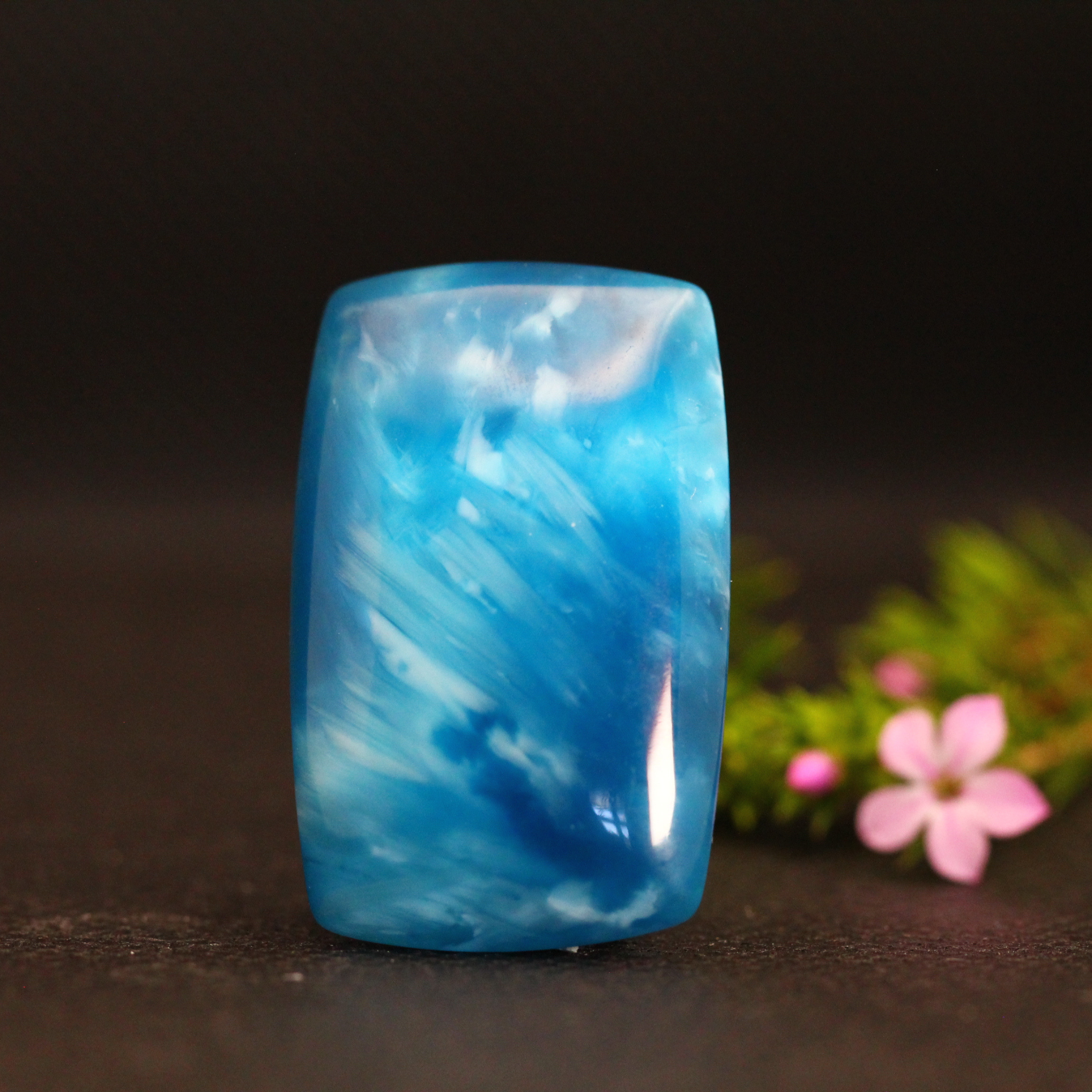 Starburst Stone Ocean Blue Cabochon