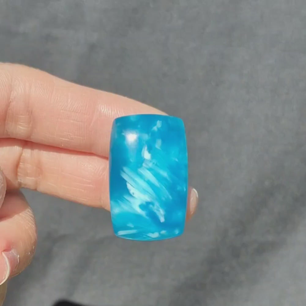 Starburst Stone Ocean Blue Cabochon