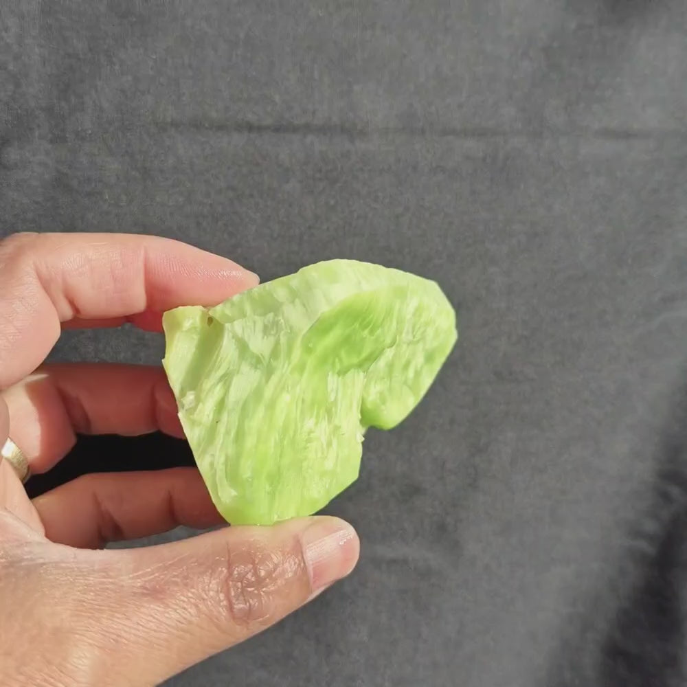 Starburst Stone - Lime Green Rough - 149g