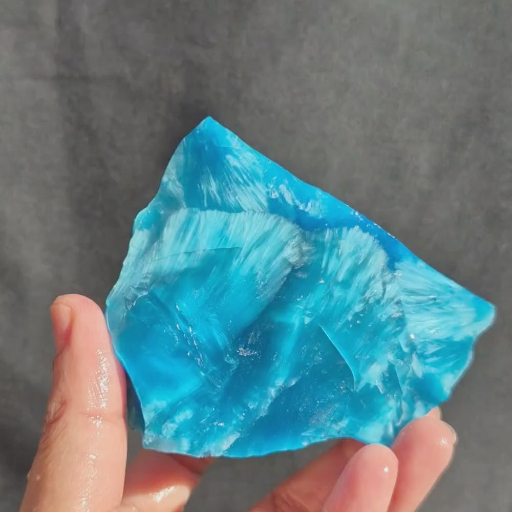 Starburst Stone - Blue Rough - 348g