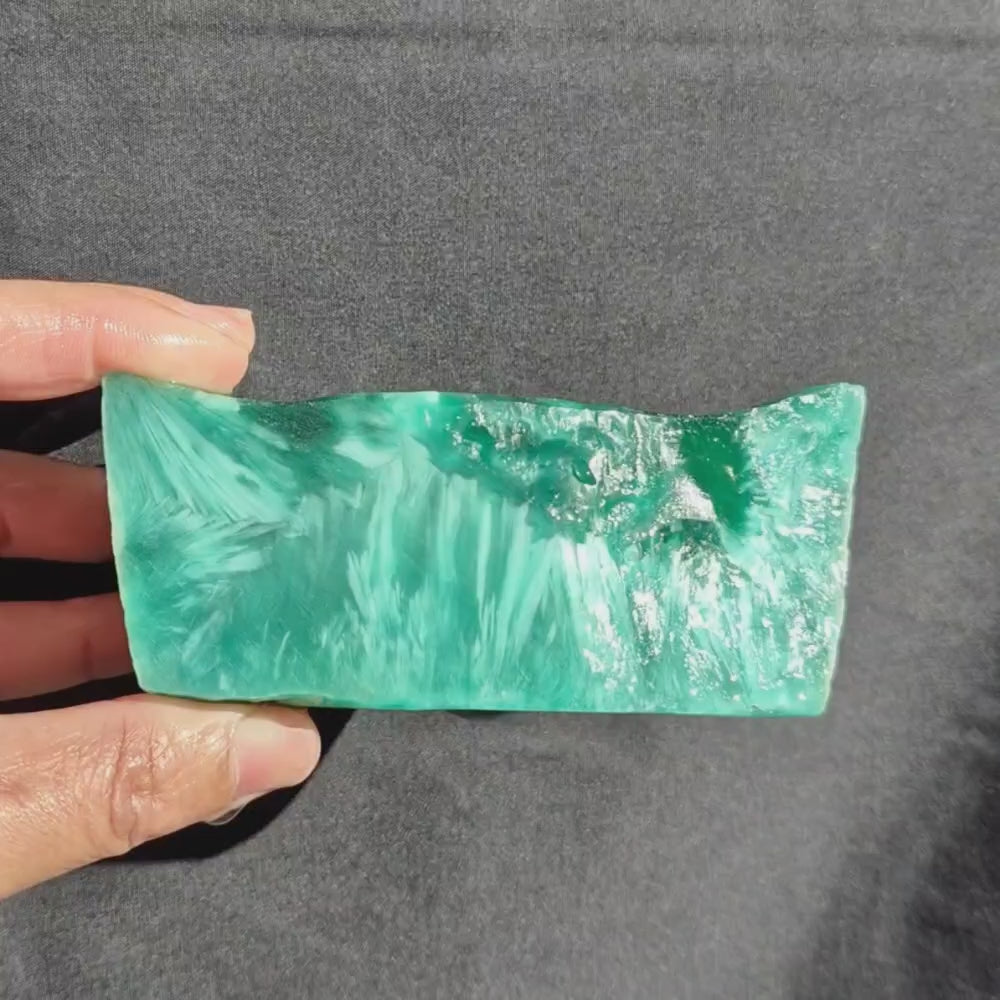 Starburst Stone - Green Rough - 399g