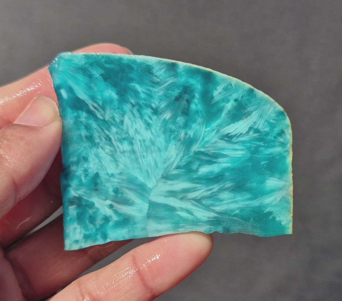 Starburst Stone Teal Blue Slab 49g