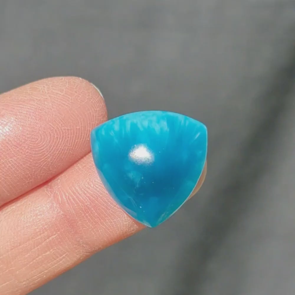 Starburst Stone Sky Blue Trillion Cabochon