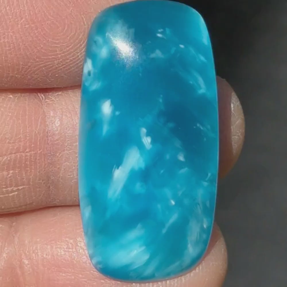Starburst Stone Sky Blue Cabochon