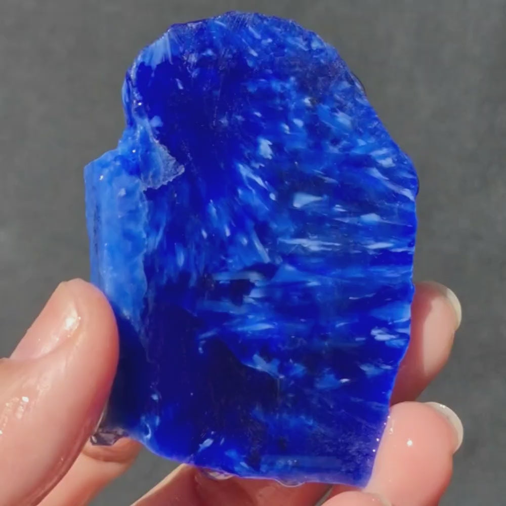 Starburst Stone Cobalt Blue Slab 37g
