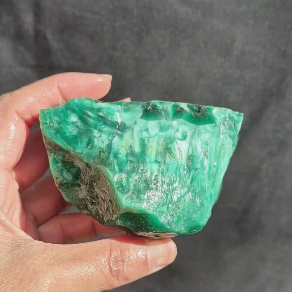 Starburst Stone - Green Rough - 368g